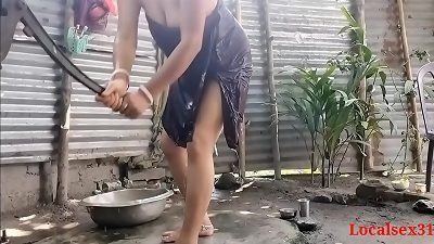 Village wife drill Outdoor In husband buddy (Official movie By Localsex31)