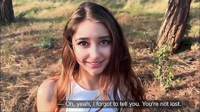 A WALK IN THE PARK completed IN hook-up WITH A STRANGER - She Thought She Was Lost And Got plumbed