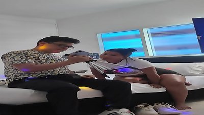 elderly superslut cheating on her husband with her lil' step-nephew