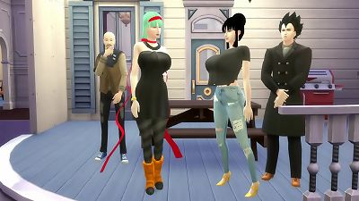 Goku porn Cap1 Bulma observes sir roshi screwing a thousand and joins with vegeta