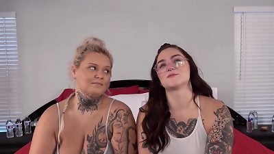 Desperate Amateurs Barbie Iris and Mila get their big arses stretched out hard bbc action