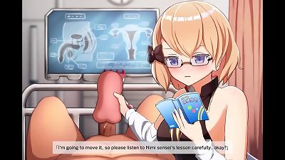 Naive secretary tries to sate her boss's big cock