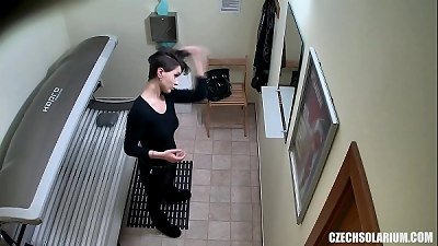handsome short Haired woman on Hidden Camera
