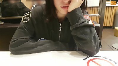 Outdoor orgasm for my friend with lovense round controlled by my phone - Unlimited climax