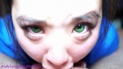 Green Eyes asian NURSE gargle pov fellatio for her patient! @andregotbars