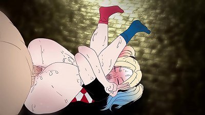 Harley Quinn fucks with the clown joker ! anime hentai 2d ( toon - porn )