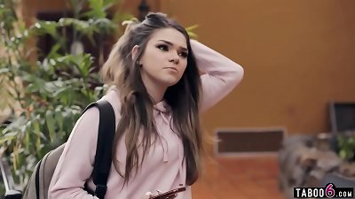 teen tourist Athena Faris trapped in an Airbnb in Germany with a much elder guy