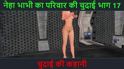 Hindi Audio hookup Story - An animated 3d porn video of a fantastic chick jerking using banana