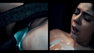 Real life hentai - Valentina Nappi Is nailed the hell out by Alien Monster