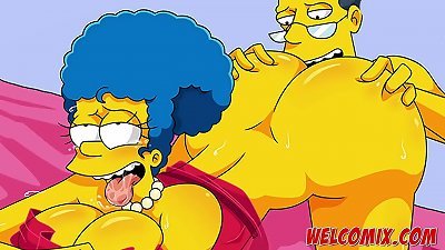 banging the super hot neighbor! The neighbor's enjoy - The Simptoons