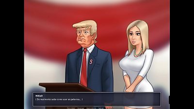 Summertime Saga ep 6 - spitting over Jenny's fun bags