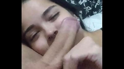 subordinated wife Debora Prado gives oral job every night before going to bed