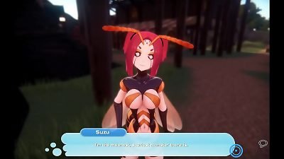 Monster lady Island [Monthly Patreon choice hentai game] Ep.9 romp woman super-sexy dance