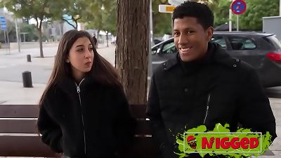 bashful Spanish puny Vanesa Merino wants an impressive bi-racial SESSION: Let's do it!