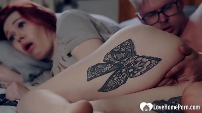 super-hot Step mummy With crimson Hair Gets fucked hard In Her labia