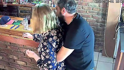 Caught my wifey hotwife with the pool guy on cc tv