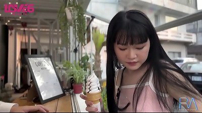 thin asian fuckslut college girl with smallish boobs cuckold with big stiffy in the hostel