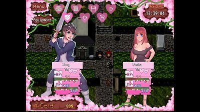 Harem In Another World [ Harem manga Game ] Ep.3 the farmer's daughter is toying with unshaved and horsecock dildo !