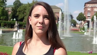GERMAN SCOUT - REAL ass-fuck orgasm OUTDOOR sex FOR MINI orbs gal MINA AT STREET casting