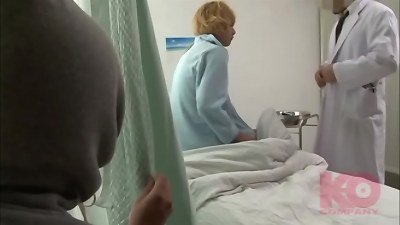 [Full ver. is available only for membership and direct release*1]. A stud is continuously pressing a fellow newly come in the hospital.... At midnight, finally...