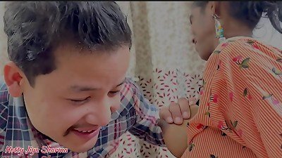 Sister-in-law taking jhadoo in beaver her brother-in-law to kiss her beaver by feeding milk from her gigantic nipples