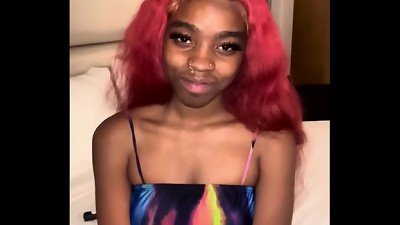 red hair black slim Goody Sick thick ebony cock!