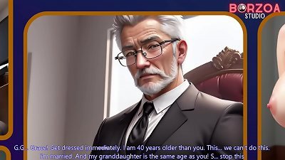 Daddy's huge knob cum's in facehole to cherry teenager in college office