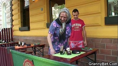 fat tits grandmother drilled rock hard