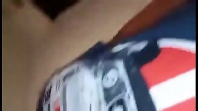 The bully enjoys my partner's large bootie