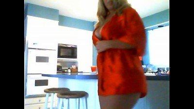 insatiable milf Plays in the Kitchen!