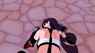 Tifa gigantic breasts stud pov anime cartoon 3-dimensional Game koikatsu