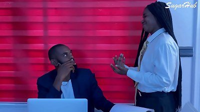 He drill me with his giant thick pipe at work