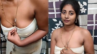 Indian stepbrother - stepsister sex after tub