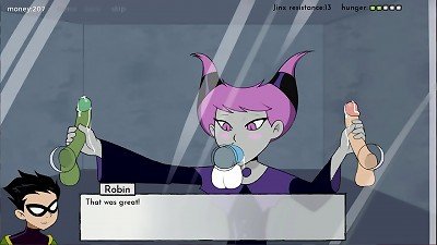 18titans episode 18 - Jinx gives a oral pleasure to all the boys