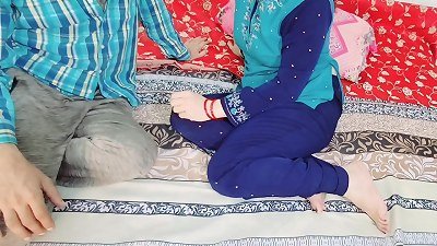 Desi super-steamy duo ass fucking pummeling in Bedroom, husband enjoyed harsh anal sex With wonderful Hindi Audio, indian wife doggystyle assfuck bang