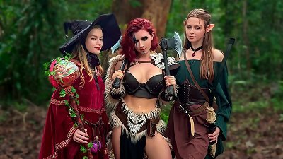 porno D&D World - cutie Fox, Diana Rider and ArinaFox in hook-up adventure