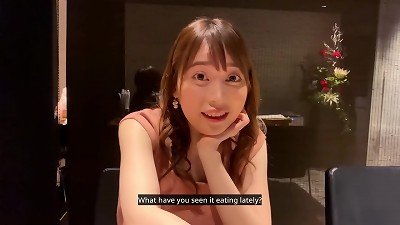 [English dubbed] smash with a beautiful lady whose big F-cup hooters are too erotic. erotic cowgirl position with fantastic style.