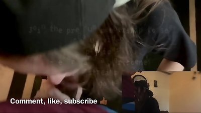 girly-girl best friend fellates fuckpole for a place to stay