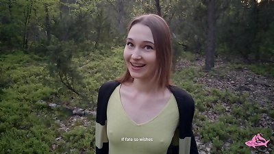 stunning nymphomaniac in the woods made me cum in her facehole