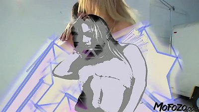 MOFOZO.com - towheaded unexperienced Gets The cum On Her bung