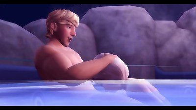 Frozen Betrayal two - Elsa And Kristoff Public fucky-fucky In The nasty - 3-dimensional hentai
