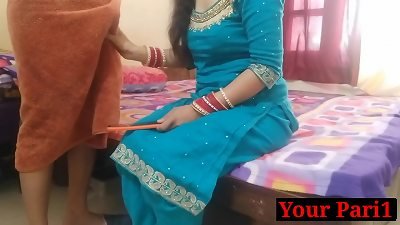 Indian Bhabhi Real orgy and blowjob with devar, sloppy chat and hindi audio