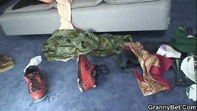 Lonely grandmother pleases a stranger