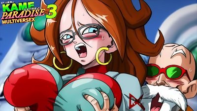 Kame Paradise three - The sexiest Android ever created (Android 21 hook-up scene)