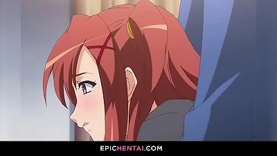 Cafe workers having romp