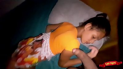 stepdad and cute stepdaughter have fuck-a-thon in secret.