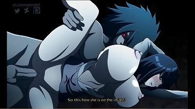 Sasuke drills Hinata in front of Naruto's face and looks passing ...