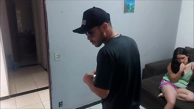 Housewife concerned about police officer looking for her husband, pays for her freedom with her ass!