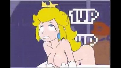 Mario pounding Peach's vulva