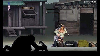 adorable blond has fucky-fucky with zombie guy in glamour hentai gameplay